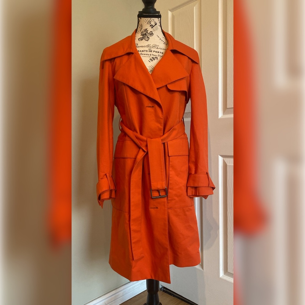 Derek Lam Orange Trench Coat